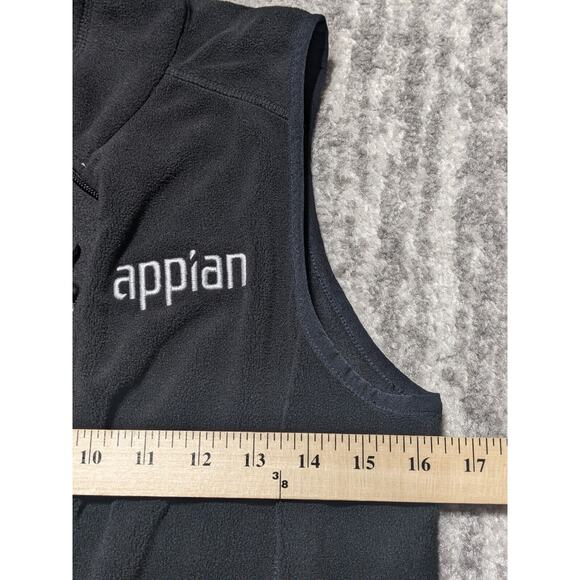 Roots Canada Athletic Fleece Vest Full Zip Women‎ S Black Sleeveless Pockets - Picture 13 of 13